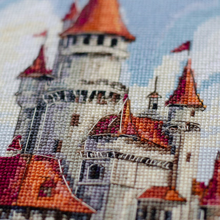 DIY Cross Stitch Kit "Among the Clouds" 9.1x15.7 in