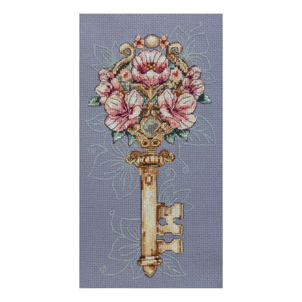 DIY Cross Stitch Kit "Key to Feelings" 5.1x10.2 in