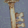 DIY Cross Stitch Kit "Key to Feelings" 5.1x10.2 in