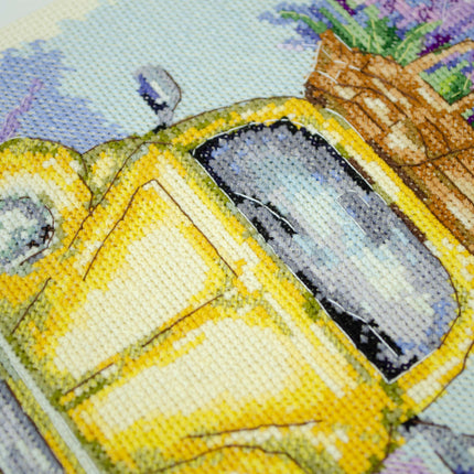 DIY Cross Stitch Kit "Adventures of Provence" 7.5x8.7 in