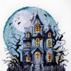 DIY Cross Stitch Kit "Haunted House" 6.7x7.9 in