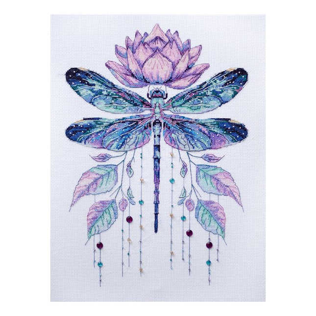 DIY Cross Stitch Kit "Summer muse" 9.4x13.4 in