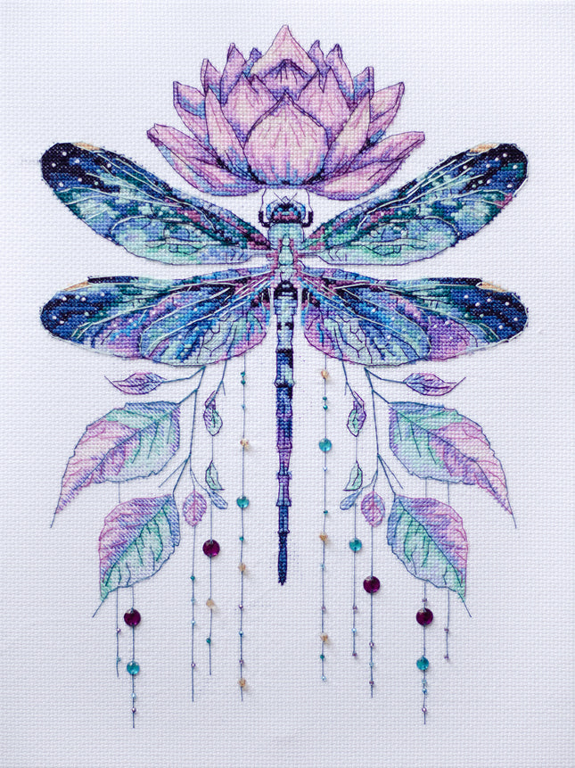 DIY Cross Stitch Kit "Summer muse" 9.4x13.4 in