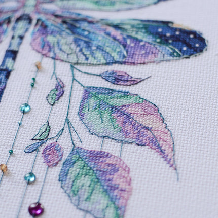 DIY Cross Stitch Kit "Summer muse" 9.4x13.4 in