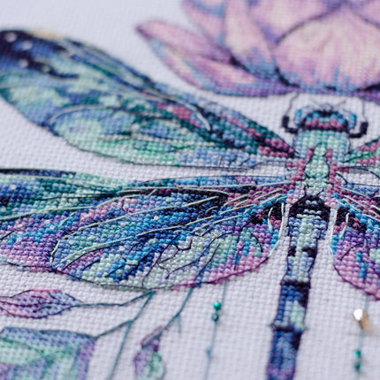 DIY Cross Stitch Kit "Summer muse" 9.4x13.4 in