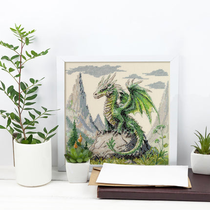 DIY Cross Stitch Kit "Lord of the mountain" 9.8x9.4 in