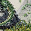 DIY Cross Stitch Kit "Lord of the mountain" 9.8x9.4 in