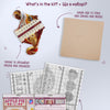 DIY Cross Stitch Kit "Cross-stitch kits Apple pie" 13.8x13.8 in