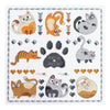 DIY Cross Stitch Kit "Meow-meow" 13.8x13.8 in