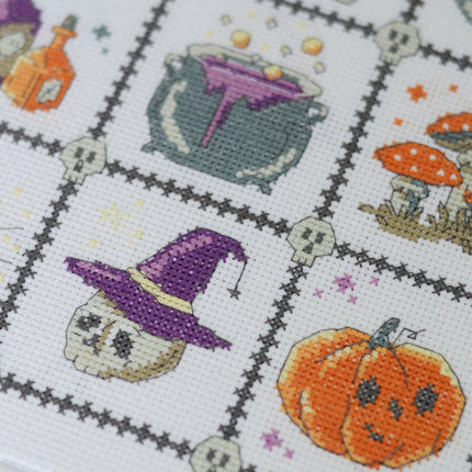 DIY Cross Stitch Kit "Witchcraft for Beginners" 8.3x9.1 in