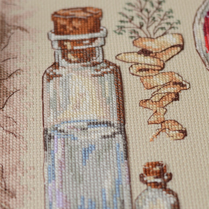 DIY Cross Stitch Kit "Recipe for love" 11.8x11.8 in