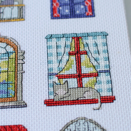 DIY Cross Stitch Kit "9 little cozy tales" 7.1x9.4 in