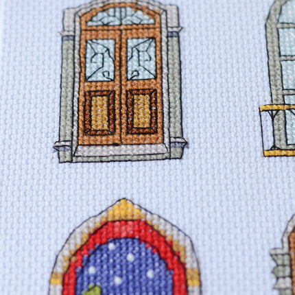 DIY Cross Stitch Kit "9 little cozy tales" 7.1x9.4 in