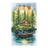 DIY Cross Stitch Kit "Silence in the forest" 7.9x13.8 in