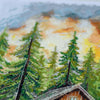 DIY Cross Stitch Kit "Silence in the forest" 7.9x13.8 in