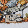 DIY Cross Stitch Kit "Free carrots " 7.9x7.1 in