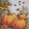 DIY Cross Stitch Kit "Autumn garden palette" 6.3x9.4 in