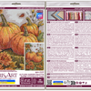 DIY Cross Stitch Kit "Autumn garden palette" 6.3x9.4 in