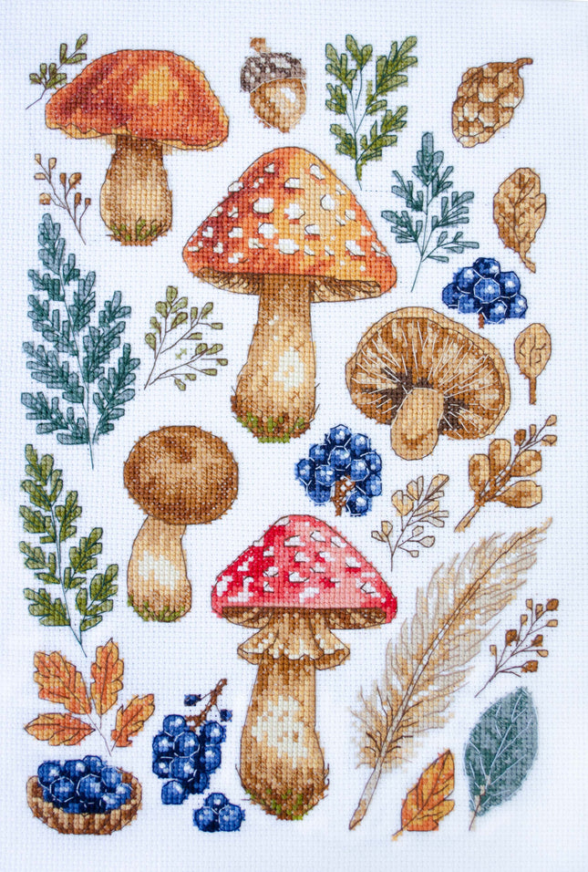 DIY Cross Stitch Kit "Forest collection" 7.5x11.4 in