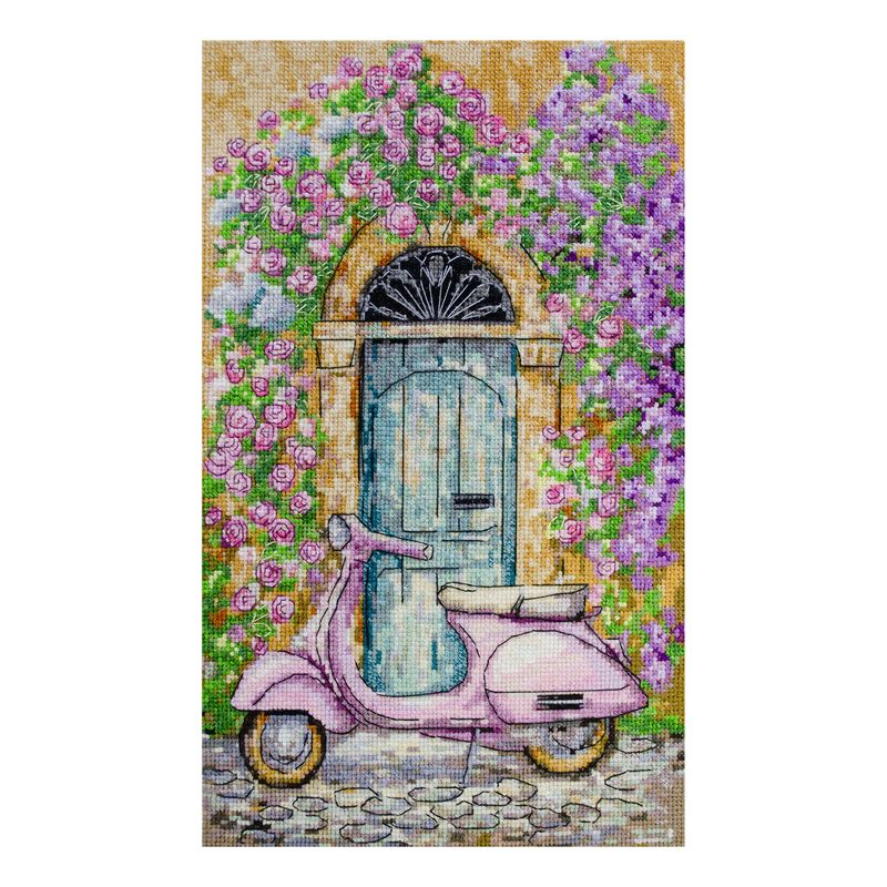 DIY Cross Stitch Kit "La Dolce Vita" 6.3x9.8 in