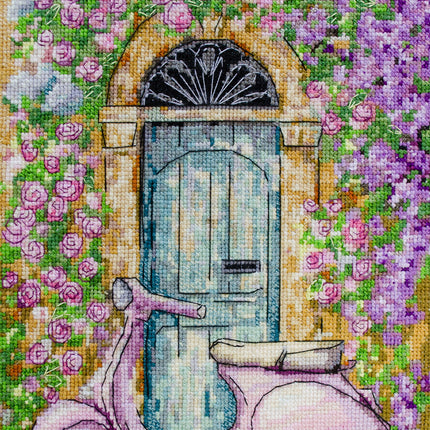 DIY Cross Stitch Kit "La Dolce Vita" 6.3x9.8 in