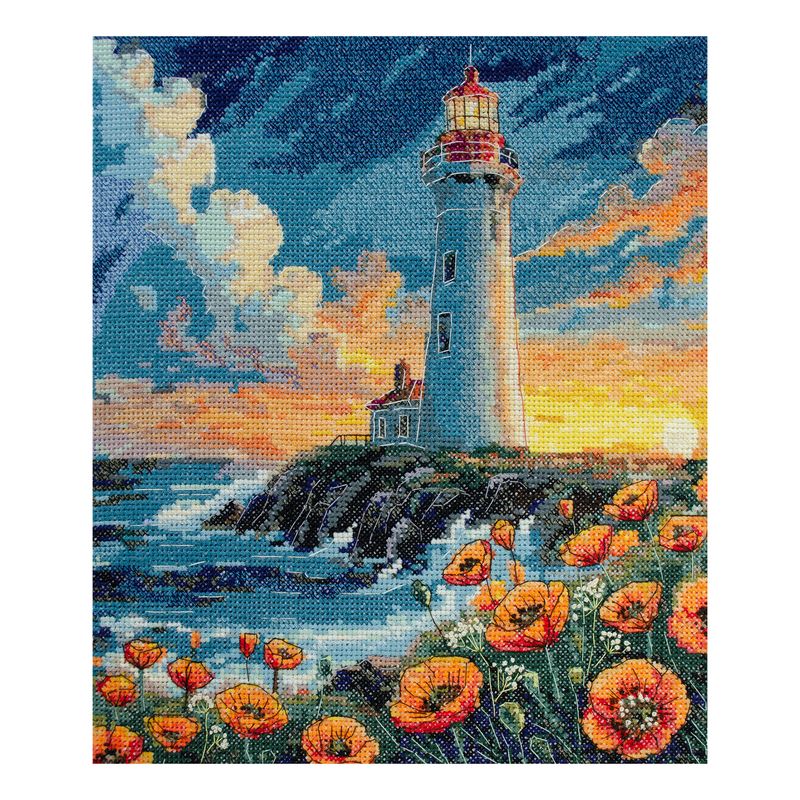 DIY Cross Stitch Kit "Silence has color" 9.1x10.2 in