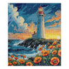 DIY Cross Stitch Kit "Silence has color" 9.1x10.2 in