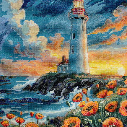 DIY Cross Stitch Kit "Silence has color" 9.1x10.2 in
