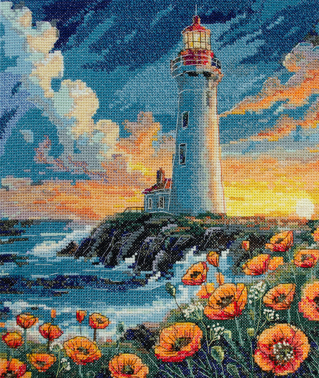 DIY Cross Stitch Kit "Silence has color" 9.1x10.2 in