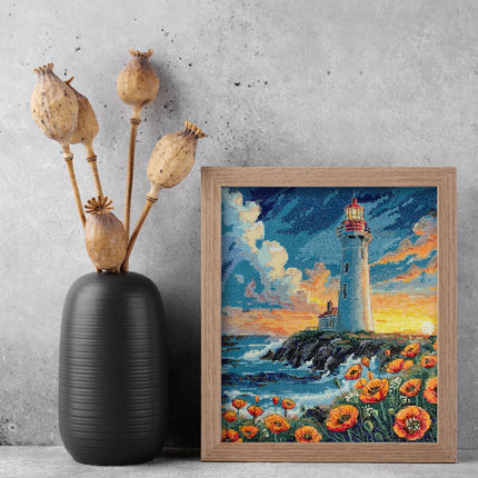 DIY Cross Stitch Kit "Silence has color" 9.1x10.2 in