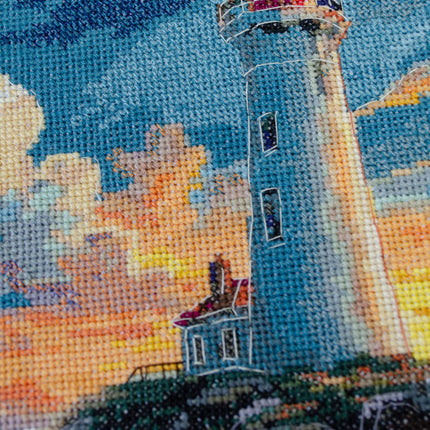 DIY Cross Stitch Kit "Silence has color" 9.1x10.2 in