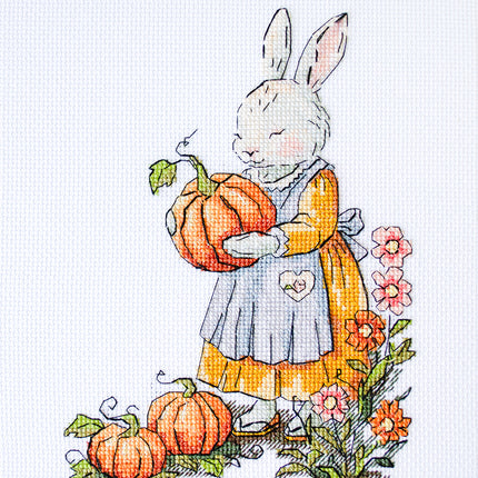 DIY Cross Stitch Kit "From Mama Bunny, with Love" 5.9x8.3 in