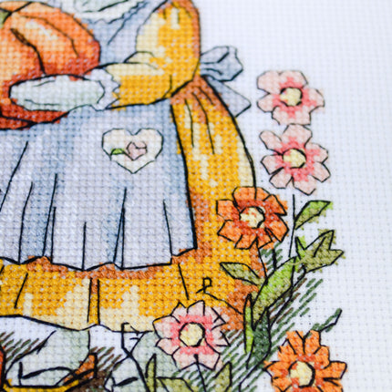 DIY Cross Stitch Kit "From Mama Bunny, with Love" 5.9x8.3 in