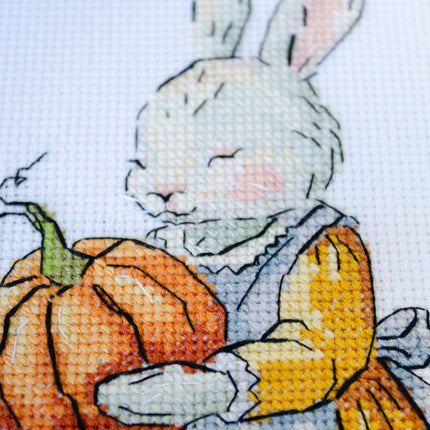 DIY Cross Stitch Kit "From Mama Bunny, with Love" 5.9x8.3 in