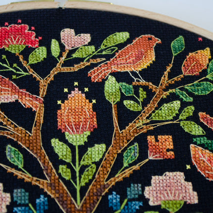 DIY Cross Stitch Kit "The Tree of Forest Tales" 11.8x11.8 in
