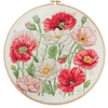 DIY Cross Stitch Kit "Poppins Bloom" 11.8x11.8 in