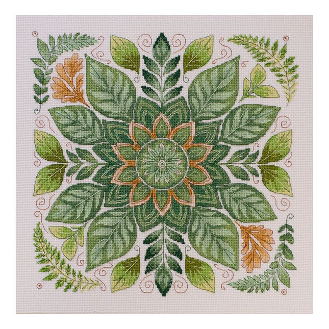 DIY Cross Stitch Kit "Dance of the leaves" 11.8x11.8 in