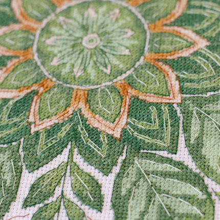 DIY Cross Stitch Kit "Dance of the leaves" 11.8x11.8 in