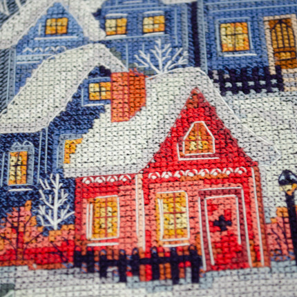 DIY Cross Stitch Kit " The night before Christma" 7.5x10.2 in