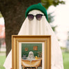 DIY Cross Stitch Kit "Domestic ghost" 5.9x9.1 in