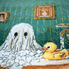 DIY Cross Stitch Kit "Domestic ghost" 5.9x9.1 in