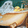 DIY Cross Stitch Kit "Domestic ghost" 5.9x9.1 in