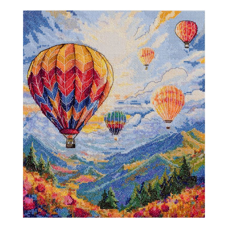 DIY Cross Stitch Kit "Flight towards the sun" 9.8x11.4 in