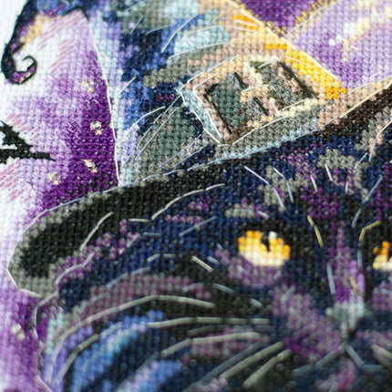 DIY Cross Stitch Kit "Magic shadows" 7.9x8.7 in