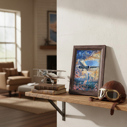 DIY Cross Stitch Kit " Above the sky" 6.7x9.1 in