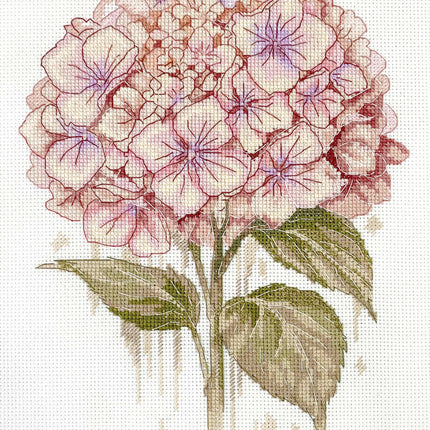 DIY Cross Stitch Kit "A Fragile Bloom" 7.5x10.6 in