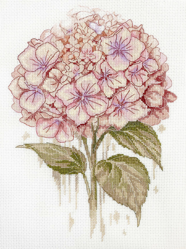 DIY Cross Stitch Kit "A Fragile Bloom" 7.5x10.6 in