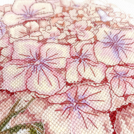 DIY Cross Stitch Kit "A Fragile Bloom" 7.5x10.6 in
