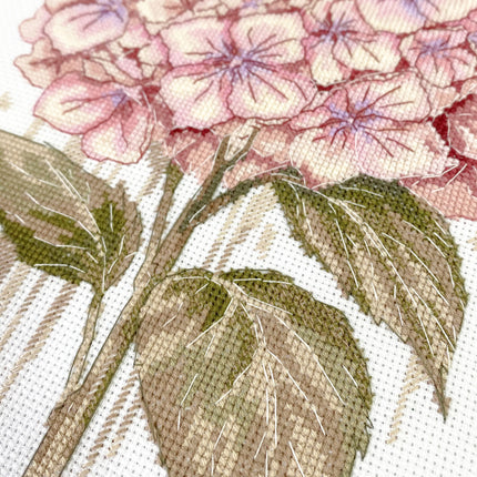 DIY Cross Stitch Kit "A Fragile Bloom" 7.5x10.6 in