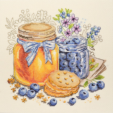 DIY Cross Stitch Kit "Taste of Summer" 7.5x7.5 in